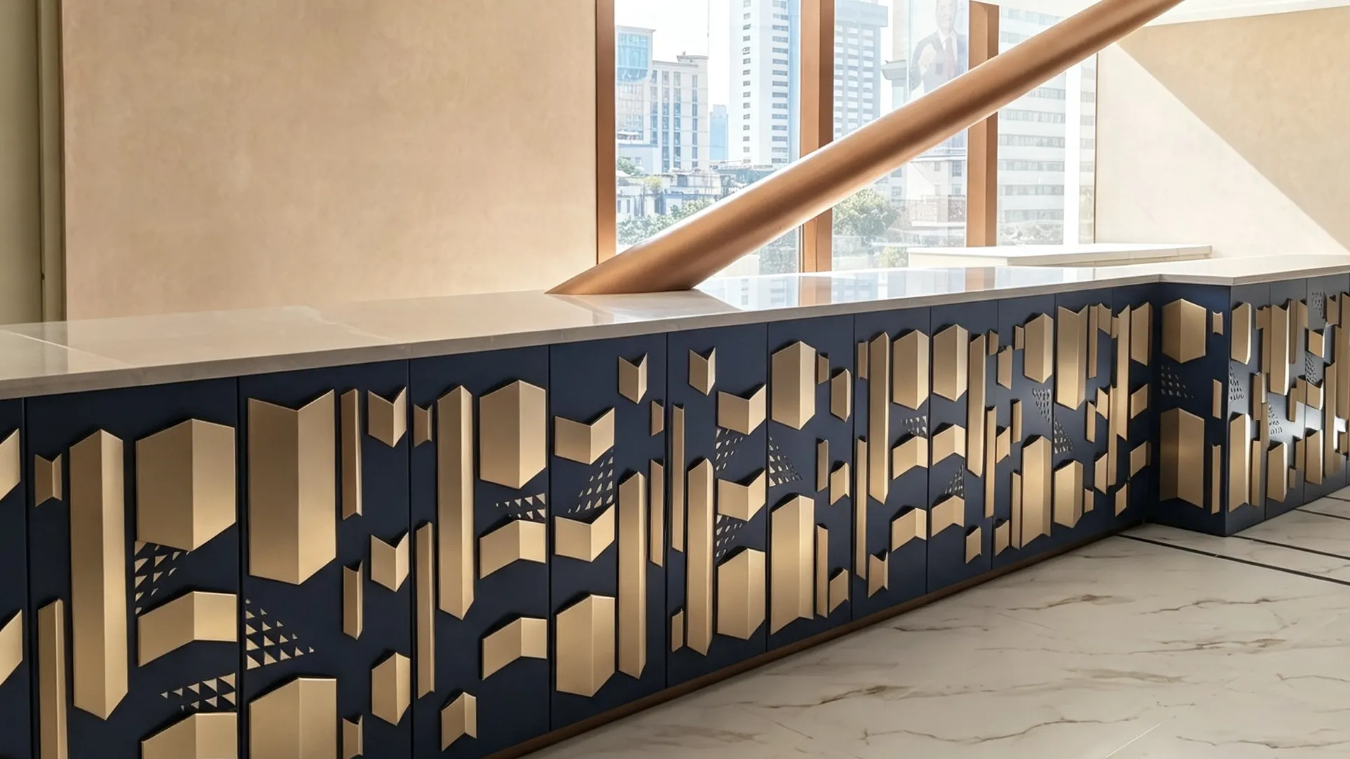 Guangzhou Arabic Restaurant Relief Aluminum Panel Interior